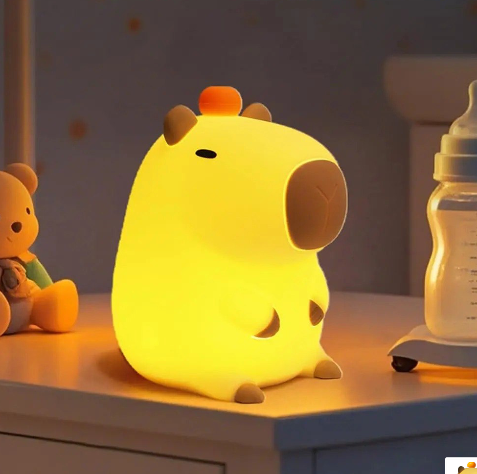 Lámpara de Noche LED Diseño de Carpincho / capibara