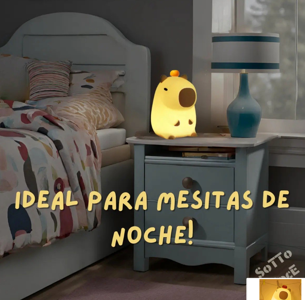 Lámpara de Noche LED Diseño de Carpincho / capibara