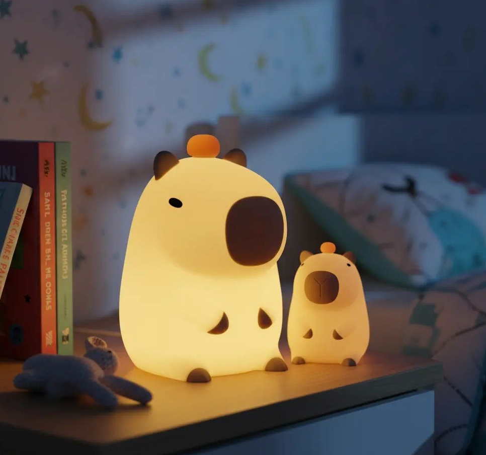 Lámpara de Noche LED Diseño de Carpincho / capibara
