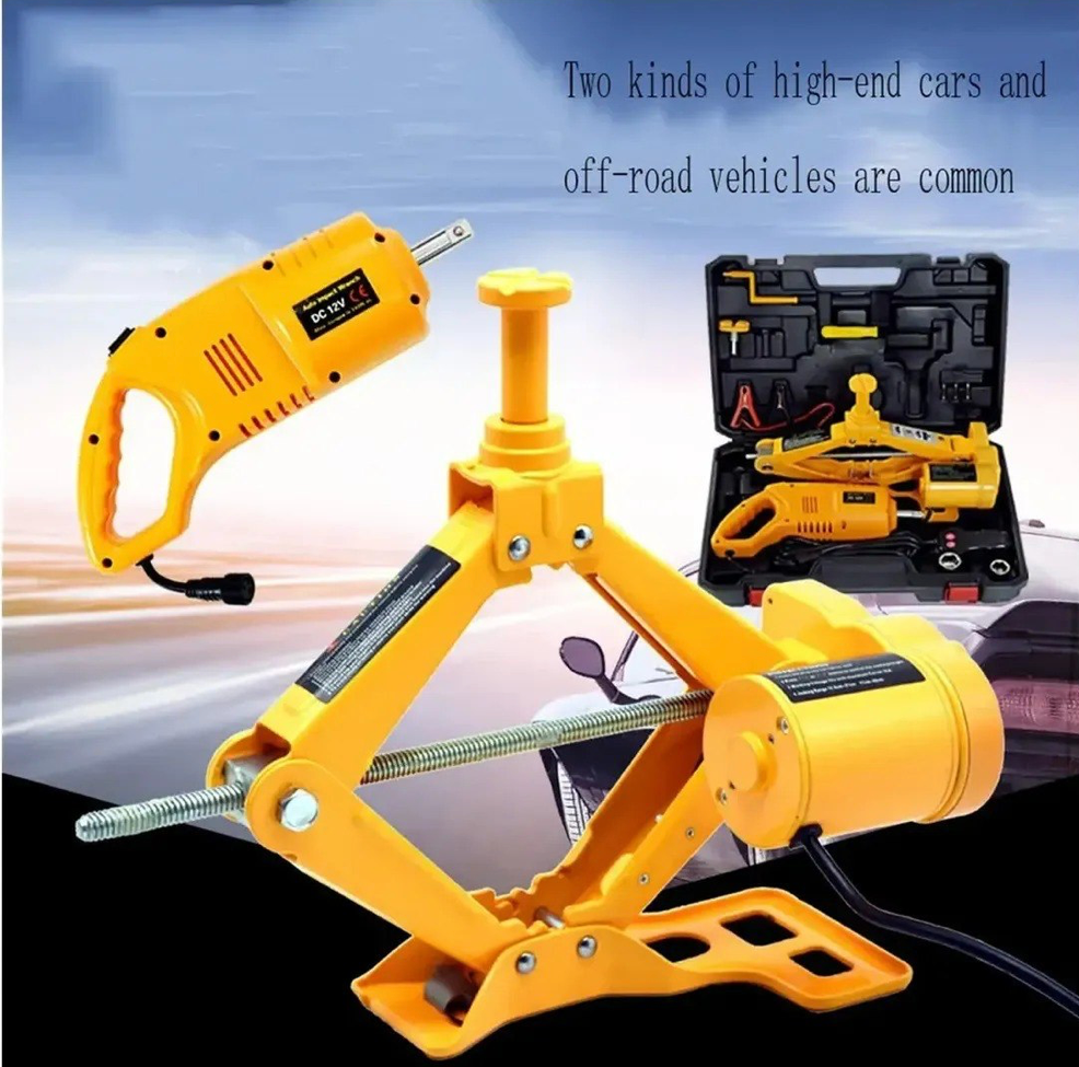 Kit de Gato Eléctrico y Llave de Impacto 12V