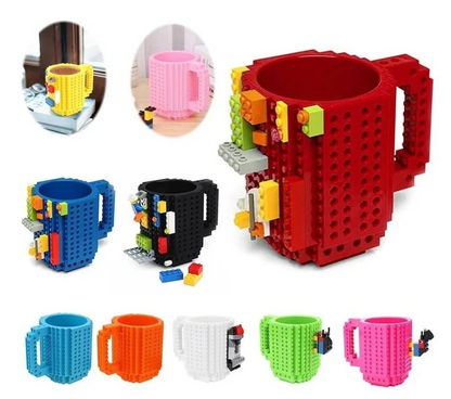 Taza de Café Armable Tipo Bloques de Construcción (Build-On Brick Mug)