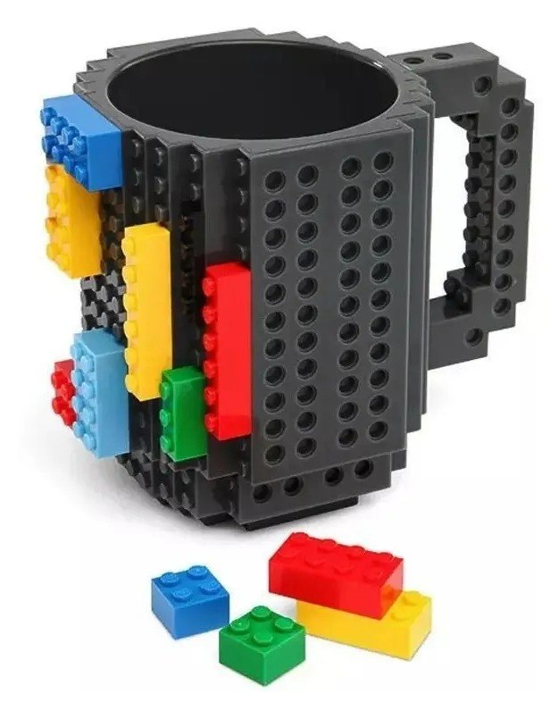 Taza de Café Armable Tipo Bloques de Construcción (Build-On Brick Mug)
