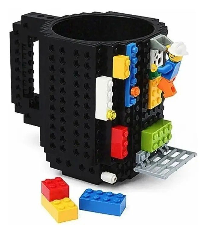 Taza de Café Armable Tipo Bloques de Construcción (Build-On Brick Mug)