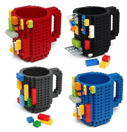 Taza de Café Armable Tipo Bloques de Construcción (Build-On Brick Mug)