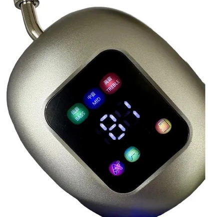 Audífonos Inalámbricos Over-Ear con Pantalla Digital y Controles de Ecualización