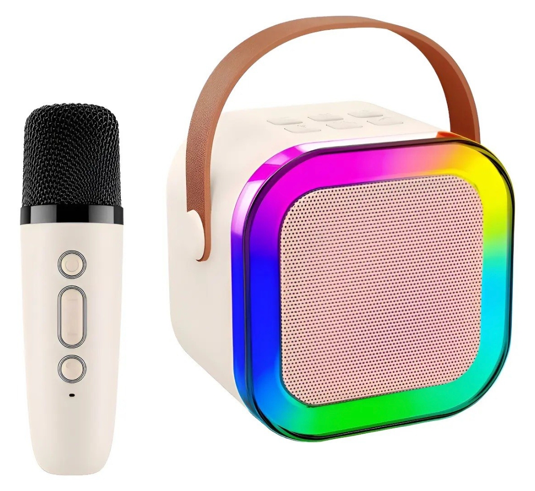 Miniparlante Bluetooth con Micrófono Inalámbrico y Luces LED RGB