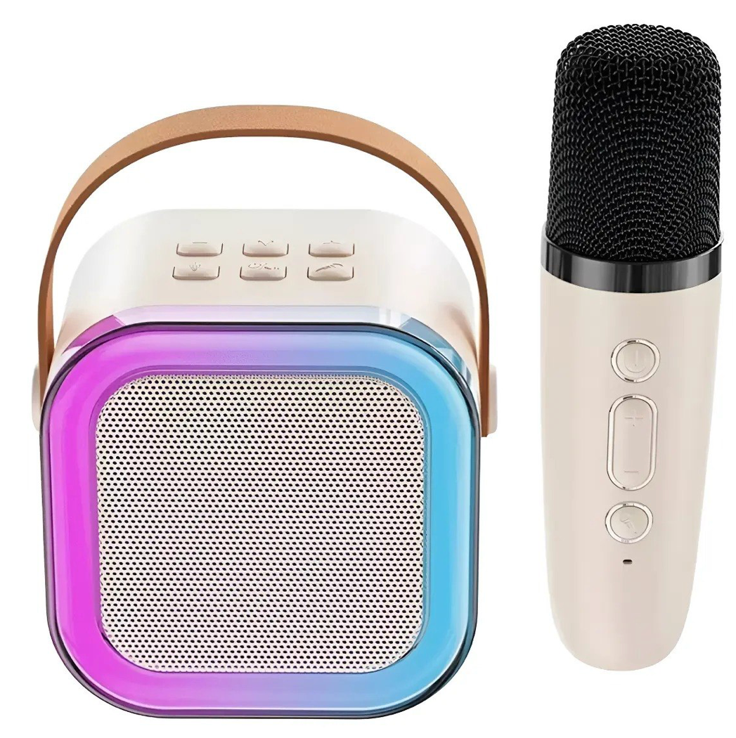 Miniparlante Bluetooth con Micrófono Inalámbrico y Luces LED RGB