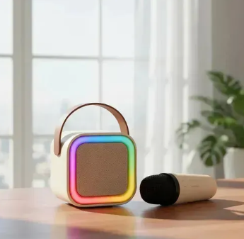 Miniparlante Bluetooth con Micrófono Inalámbrico y Luces LED RGB