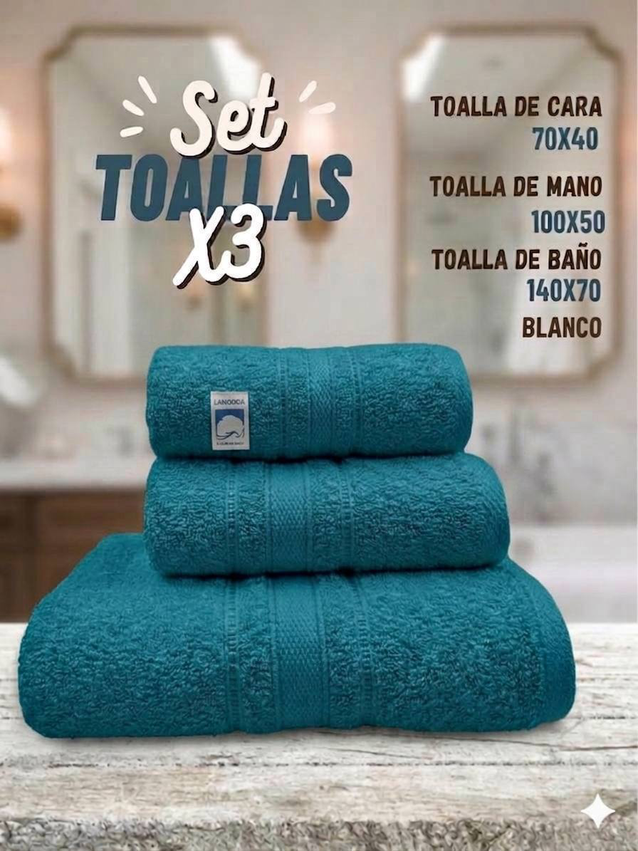 Set toallas x3