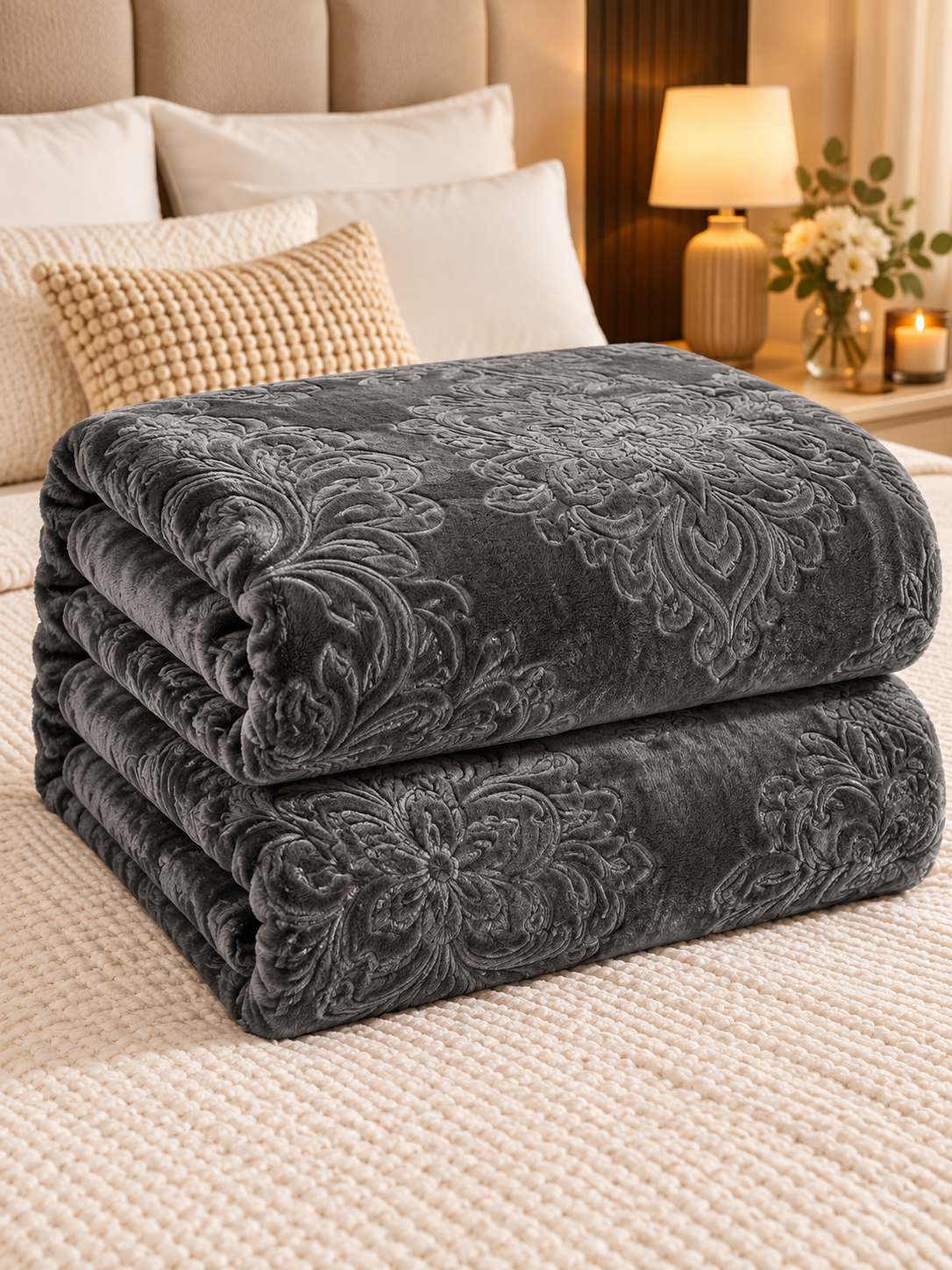 Colcha troquelada