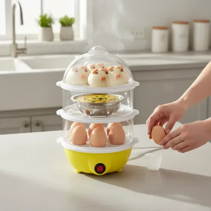 Cocedor De Huevos Eléctrico De 3 Niveles