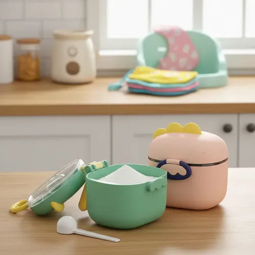 Dispensador portátil de leche en polvo