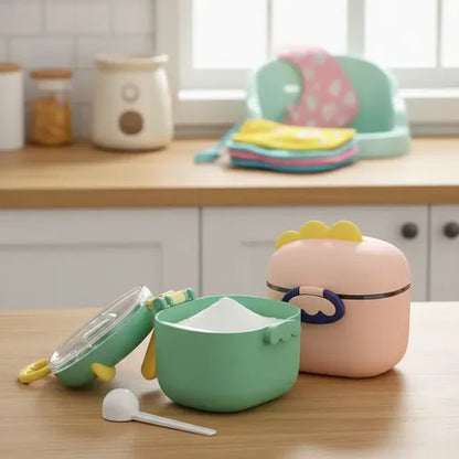 Dispensador portátil de leche en polvo