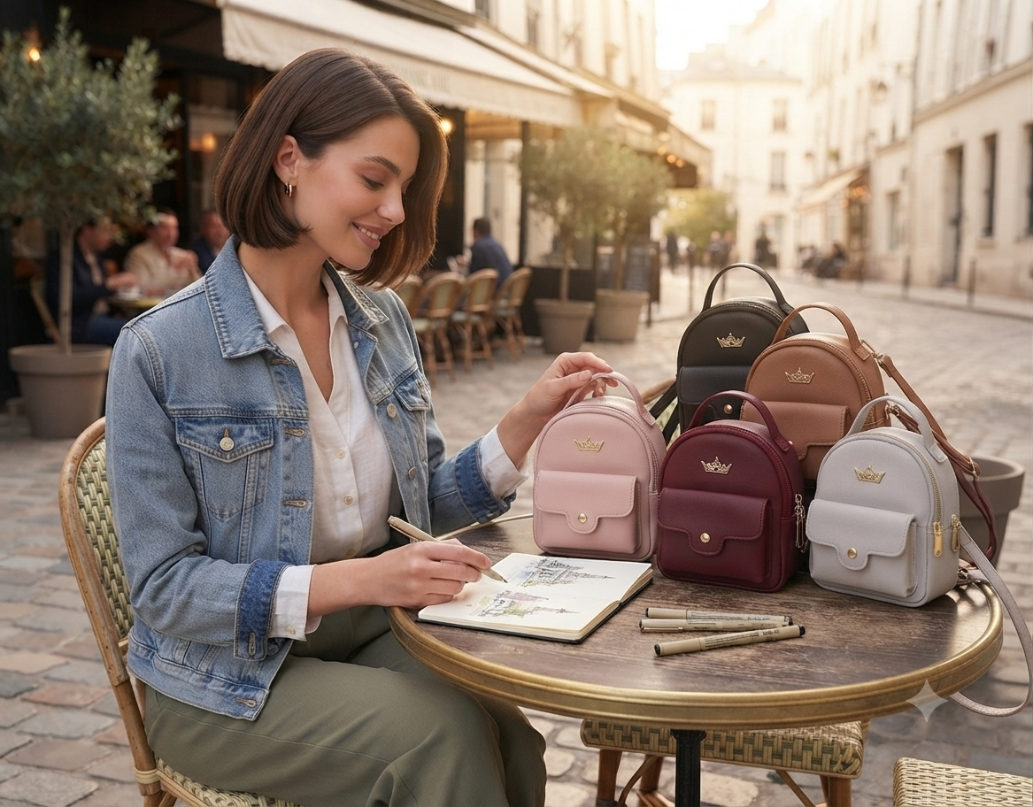 Mini bolso mochila para mujer