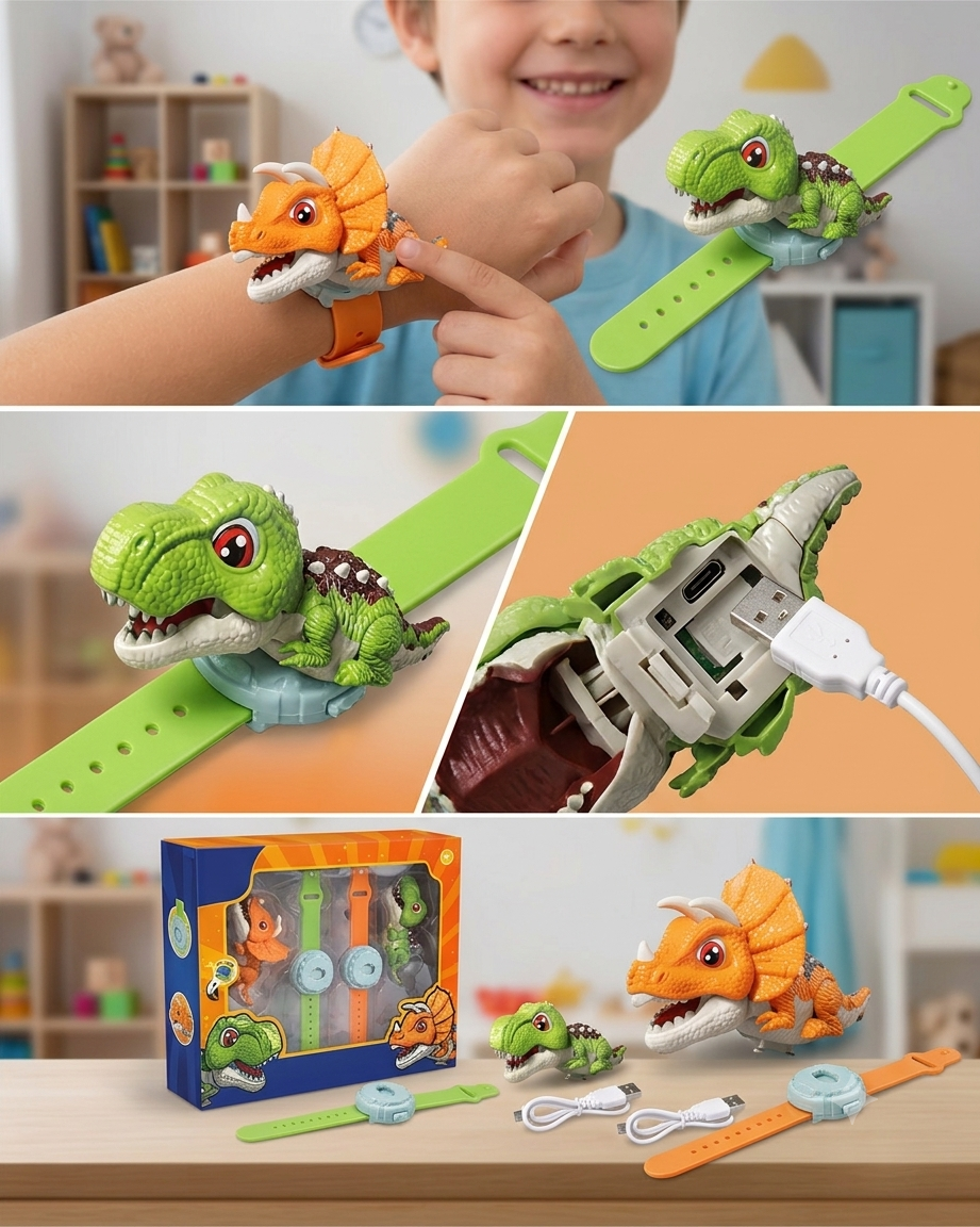 pulsera dinosaurio recargable