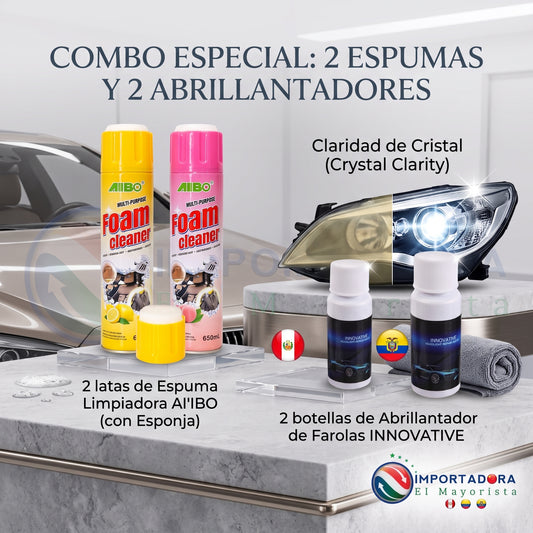Combo 2 Foam Cleaner Y 2 Abrillantador