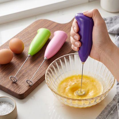 Mini Batidora De Mano A Pilas