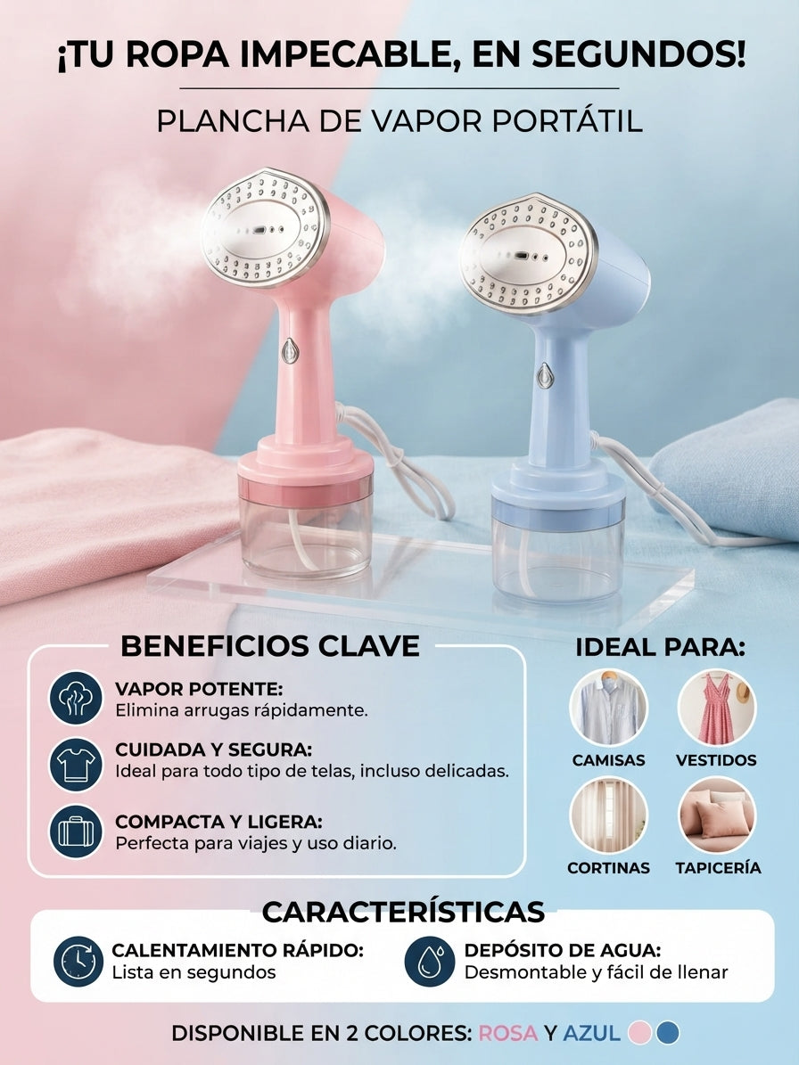 Plancha a vapor portatil
