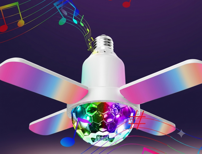 Foco de 4 Hojas con Esfera Mágica RGB