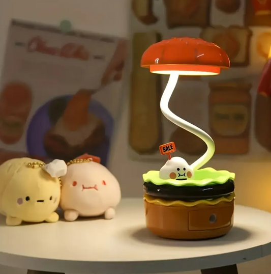 Lámpara De Escritorio LED En Forma De Hamburguesa