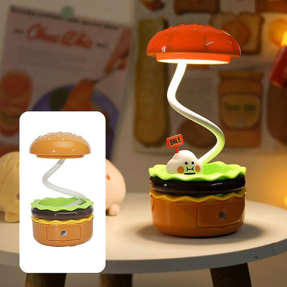 Lámpara De Escritorio LED En Forma De Hamburguesa
