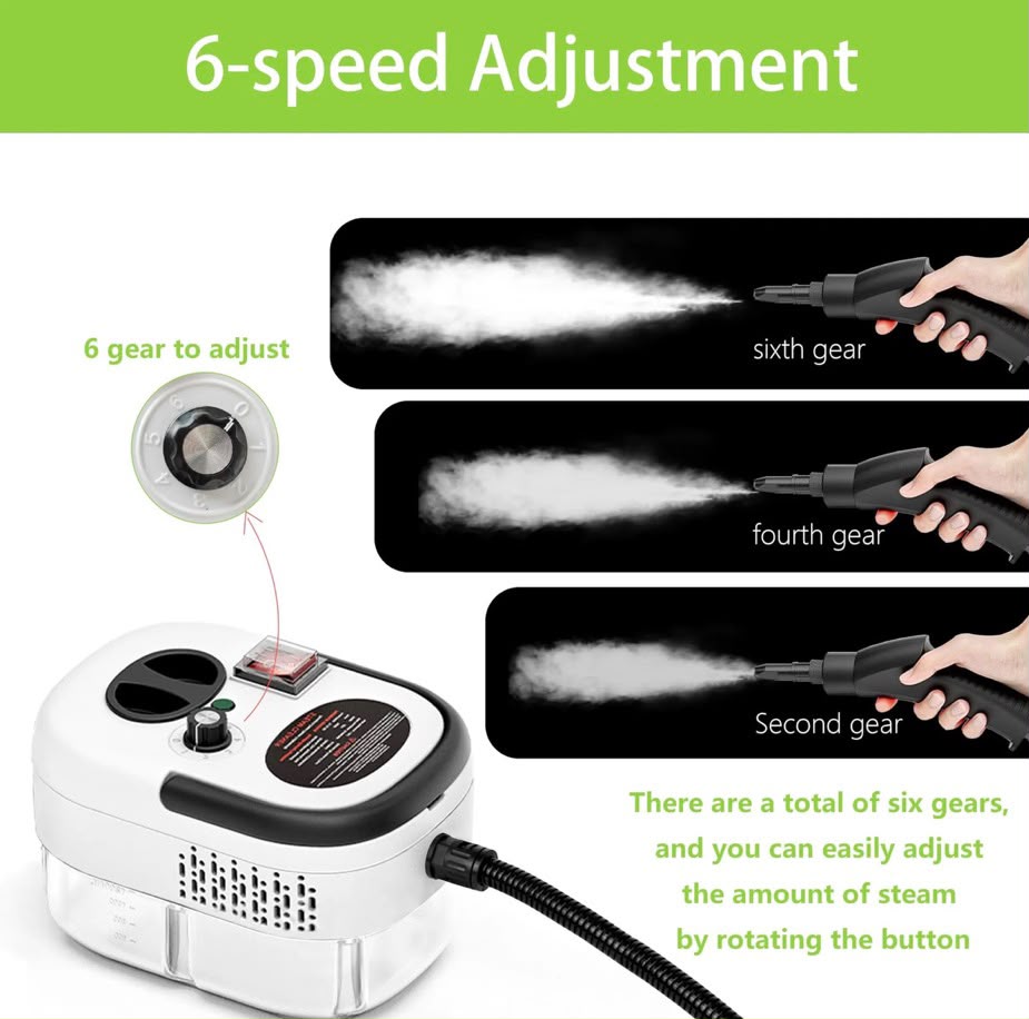 Limpiador vapor portátil 2500W