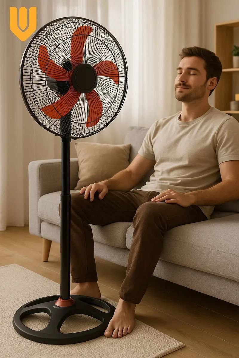Ventilador de pie 5 aspas