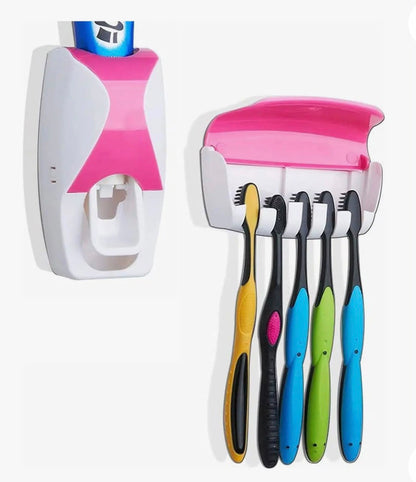 Dispensador de pasta dental porta cepillos
