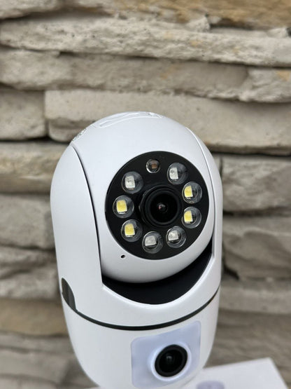 Foco cámara de seguridad 360 doble