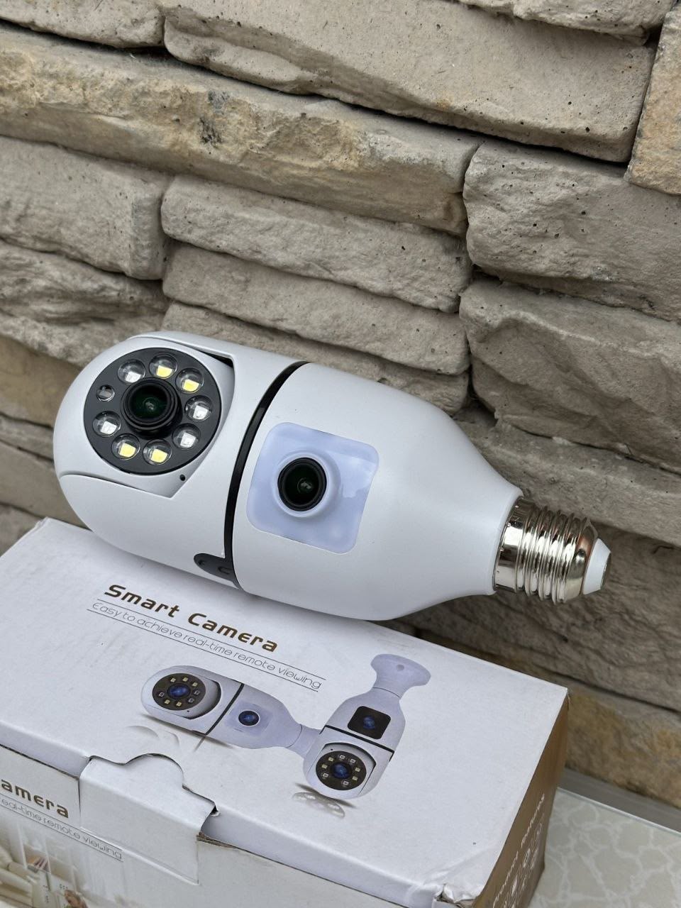 Foco cámara de seguridad 360 doble