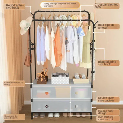 Colgador de ropa multifuncional