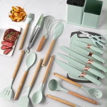 Set de utensilios de silicona 19 pcs