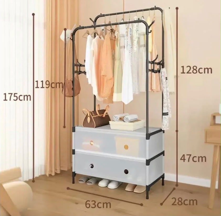 Colgador de ropa multifuncional