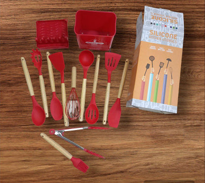 Set de utensilios de silicona