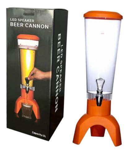 Dispensador de cerveza con led y parlante