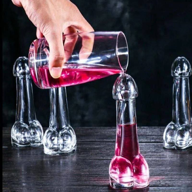 Vaso creativo con diseño de pene