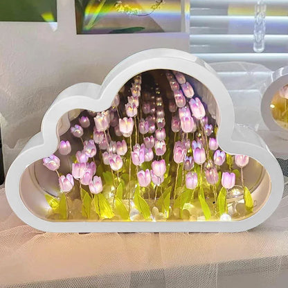 Lampara tulipán espejo
