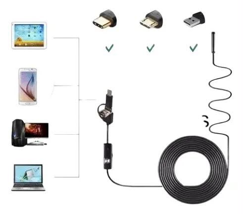 Camara boroscopia con led