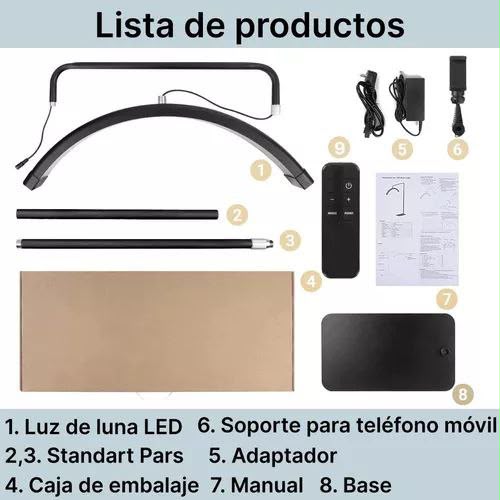 Lámpara para pestañas led 36w