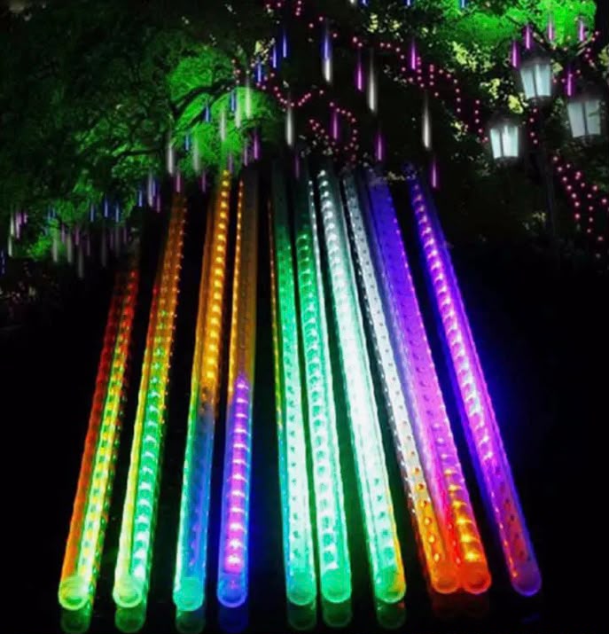Luces led efecto lluvia