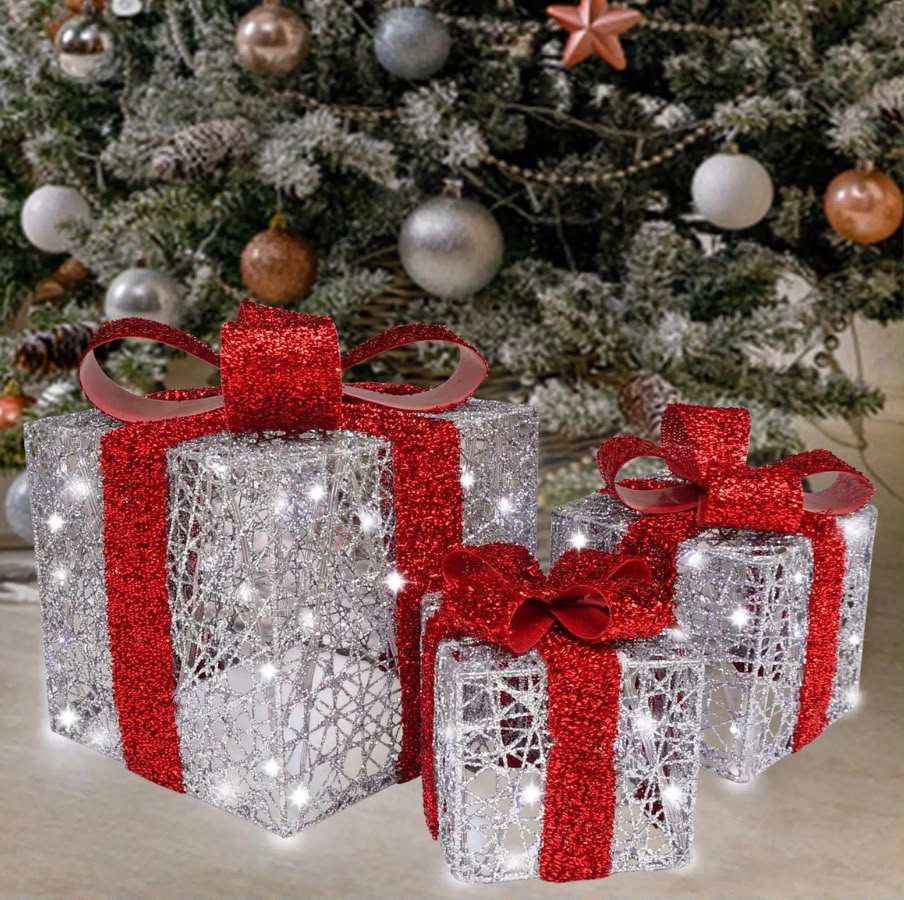Caja de regalo con luces