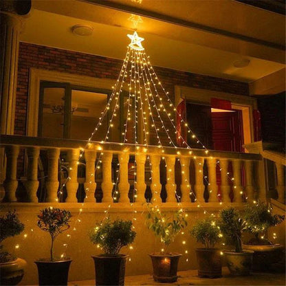 Cortina para arbol navideño