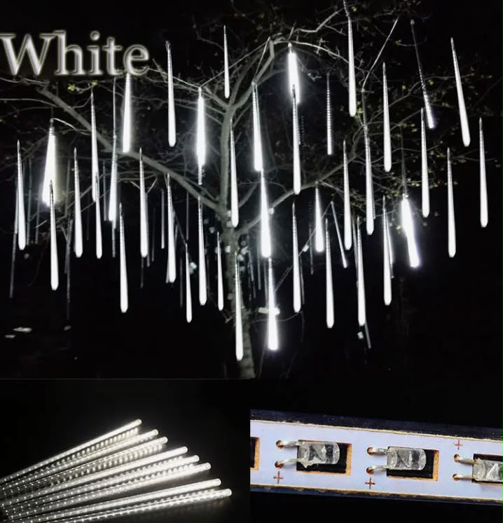 Luces led efecto lluvia