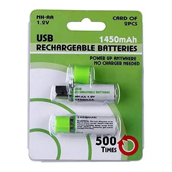 Par de pilas recargables AA