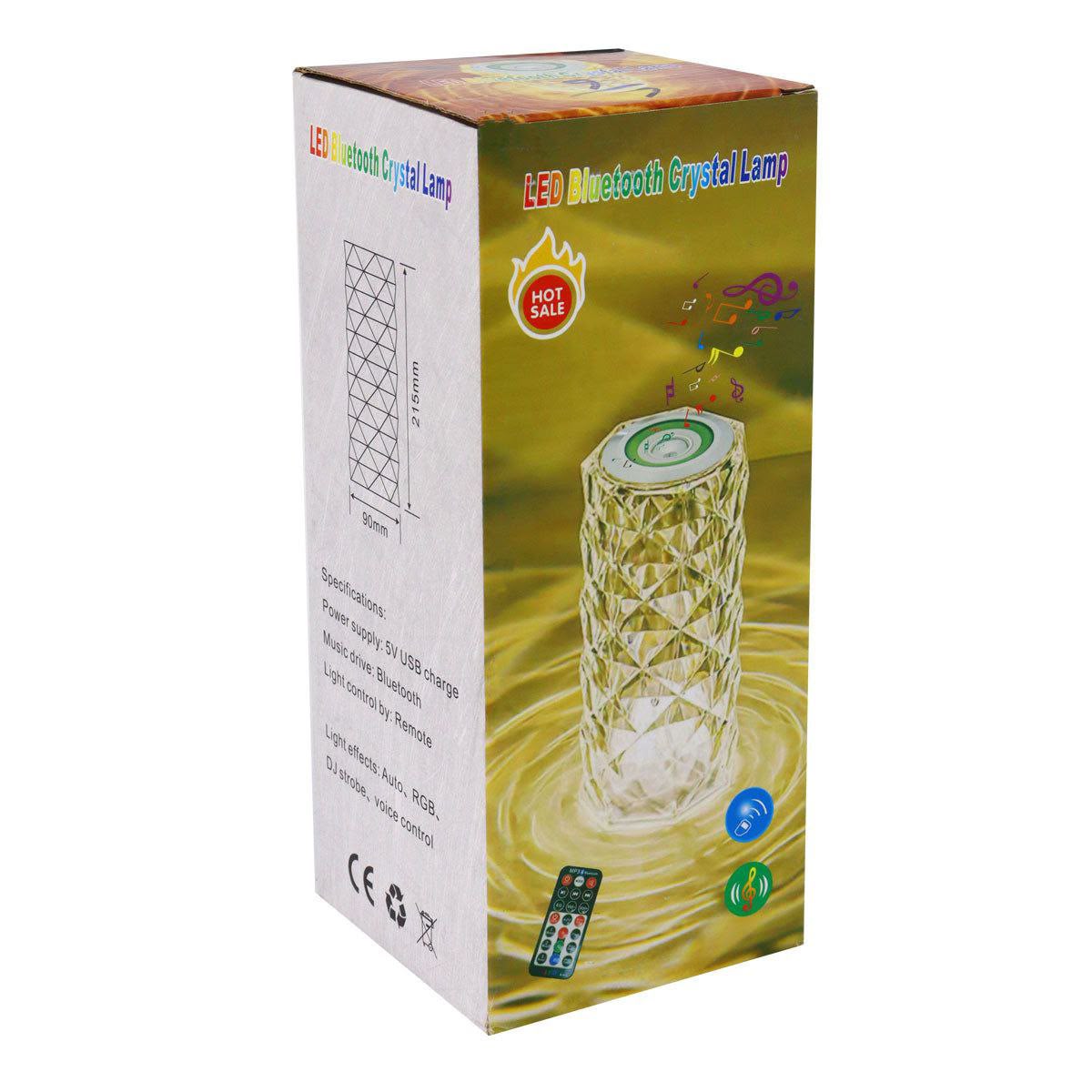 Lámpara de cristal con bluetooth