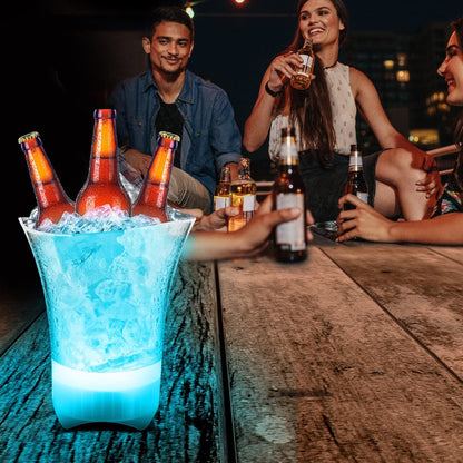 Balde para hielo led bluetooth