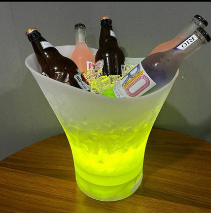 Balde para hielo led bluetooth
