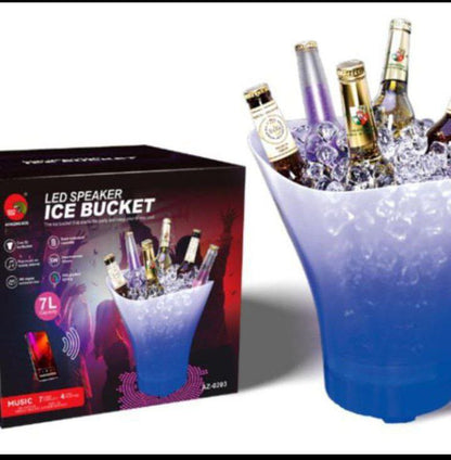 Balde para hielo led bluetooth