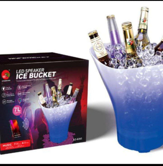 Balde para hielo led bluetooth