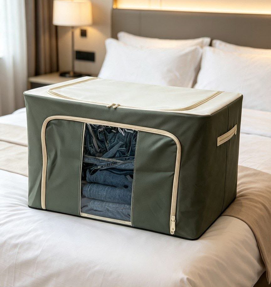 Caja almacenadora plegable